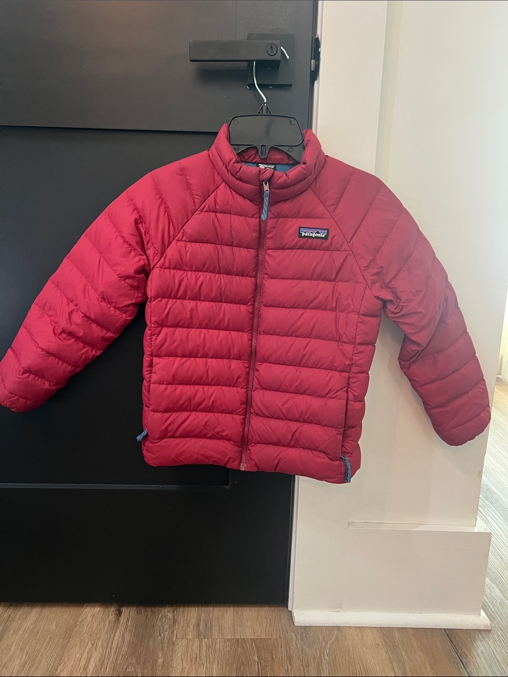 Patagonia Kids Crimson Red Quilted Puffer Jacket
